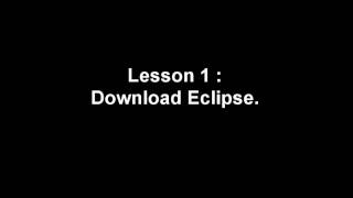 Java Programming Lesson 1