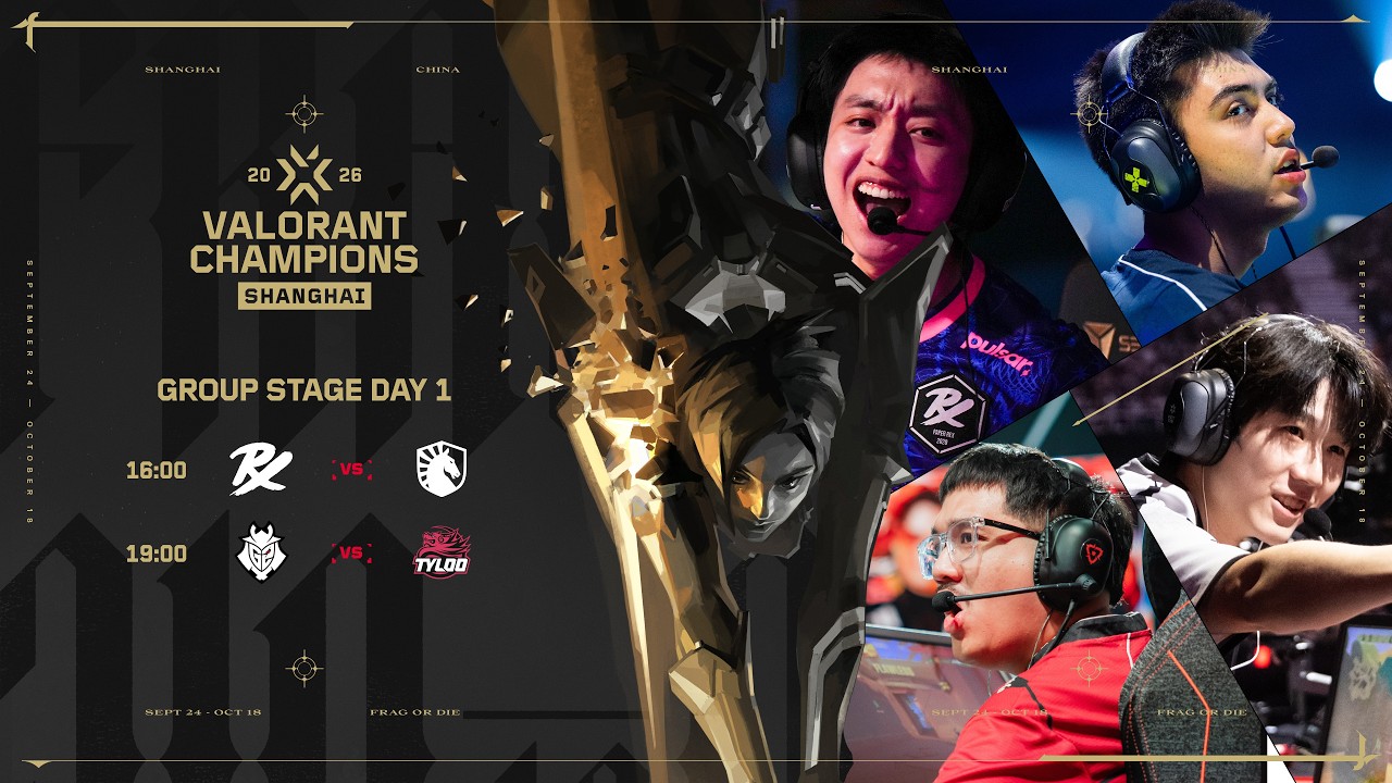 [TH] PRX vs TL | G2 vs TYL - VALORANT Champions Shanghai - Group Stage Day 1