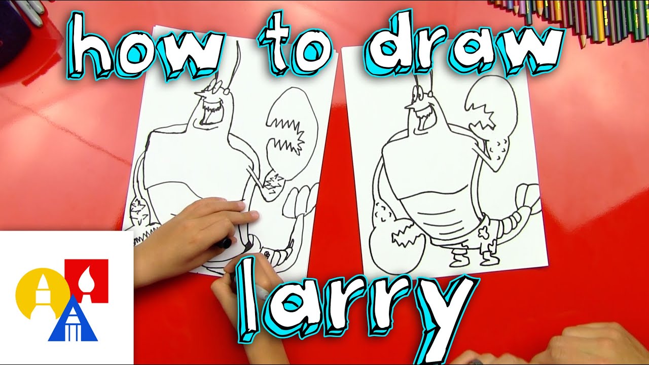 How To Draw Larry The Lobster - YouTube