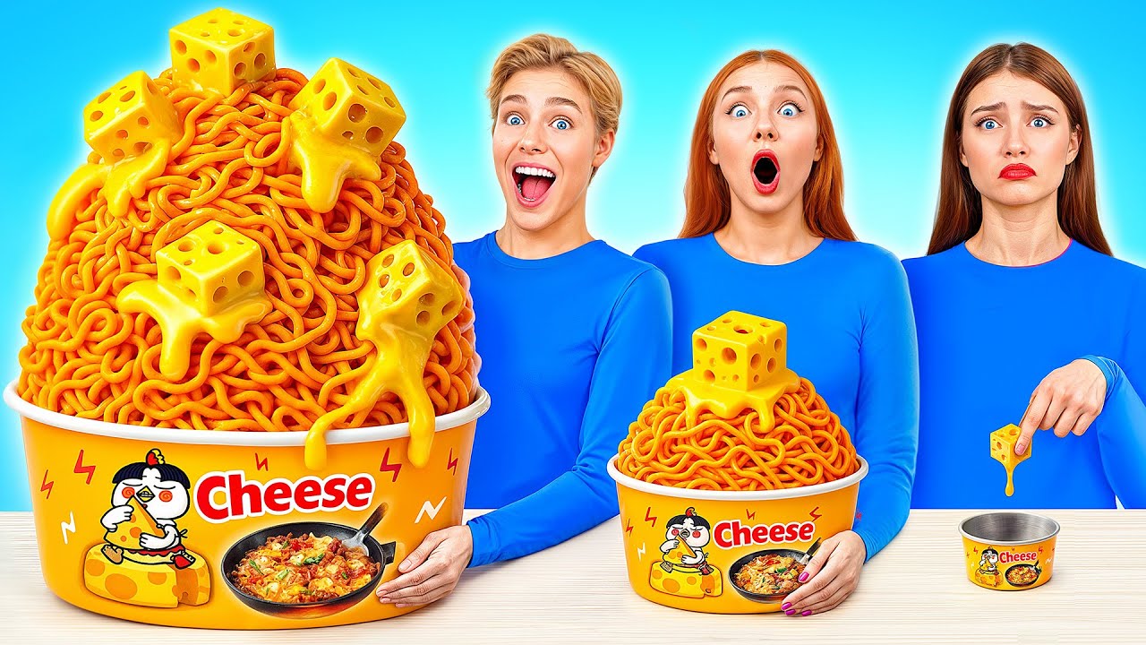 Большая, Средняя или Маленькая Тарелка Челлендж | Эпичные Кулинарные Лайфхаки от Multi DO Joy