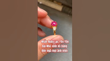 NHẪN RUBY LỤC YÊN YÊN BÁI NHỎ XINH ĐỐN NGÃ MỌI ÁNH NHÌN#trieugold0854589999#zalo0947502999#Ruby