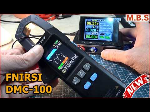 Current clamp FNIRSI DMC-100 smart multimeter with li-ion power supply and graphic display