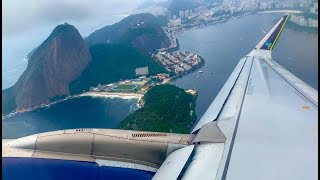 Takeoff from Rio Santos Dumont - A320neo Azul