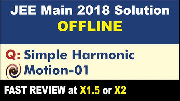 JEE Main 2018 Physics Solutions | Simple Harmonic Motion-01