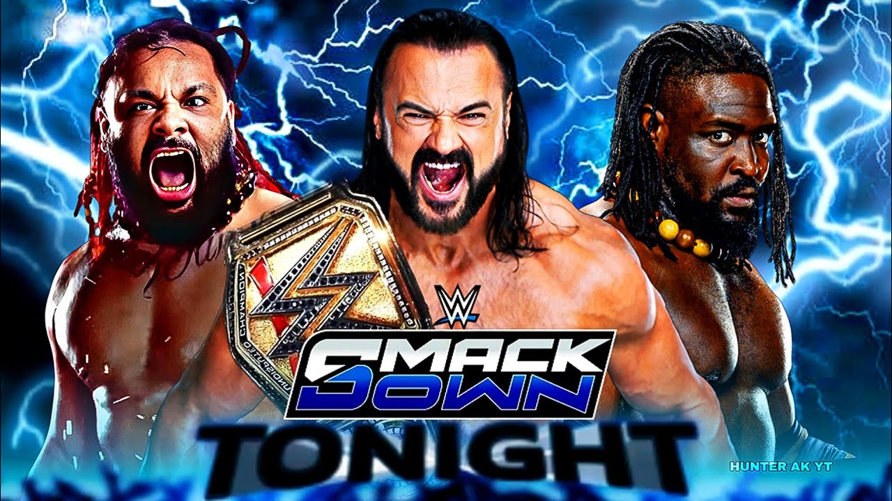 Дрю Макинтайр (чемпион) против Оба Феми против Джейкоба Фату, WWE SmackDown, абсолютный чемпионск...
