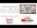 6x6 paper pad makes 66 cards - Save The Crafty YouTuber Video Hop