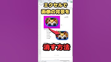 エクセルで画像の背景を削除する方法 #Shorts