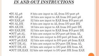 Data Transfer Instructions (Microprocessors)