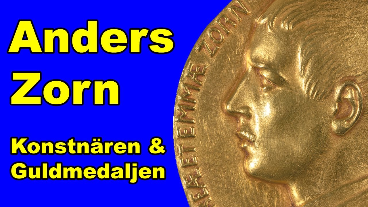 Anders Zorn och hans guldmedalj av Carl Eldh - En present av konungen och prins Eugen