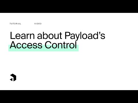 Overview Of Payload CMS Access Control