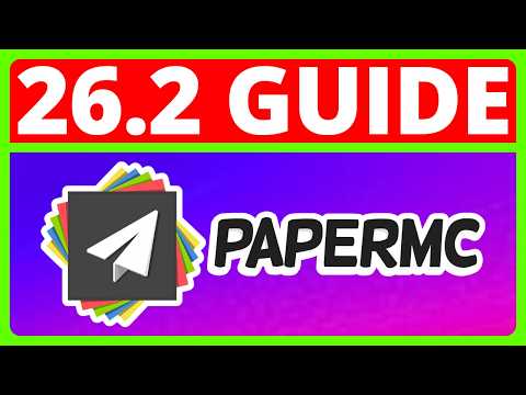 How To Make A Paper Minecraft Server 26.2 | Paper Server Minecraft | Minecraft Server Hosting