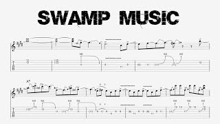 Lynyrd Skynyrd - SWAMP MUSIC - Guitar Solo Tutorial (Tab + Sheet Music)