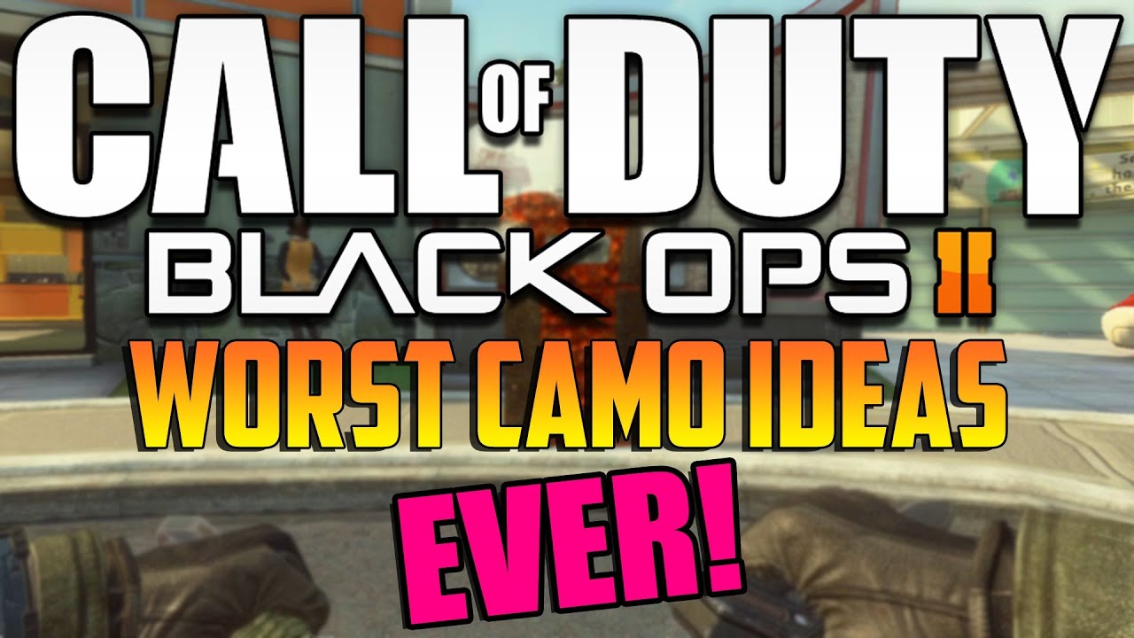 Black Ops 2 - THE WORST CAMO IDEAS EVER! (Funny Black Ops 2 Rejected New Camo Ideas Parody)