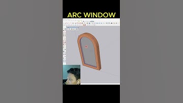 ✅make simple arc window in sketchup #youtubeshorts #new #sketchup #viralvideo #trending