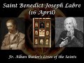 Saint benedict joseph labre 16 april butlers lives of the saints