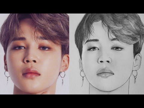 How to draw Jimin BTS - step by step | Drawing Tutorial | YouCanDraw