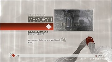 Assassins Creed II Walkthrough Sequence 12 memori 1 A Warm Welcome