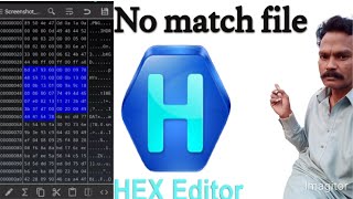 hex editor softwar edit gx6605 no match file error screenshot 2