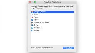 How to Force Quit and Application on a Mac