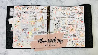 Plan With Me | ft. Miss + Meow | Moon Prism Planner