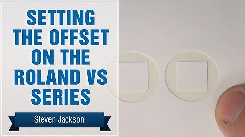 Setting the Offset on the Roland VS Series