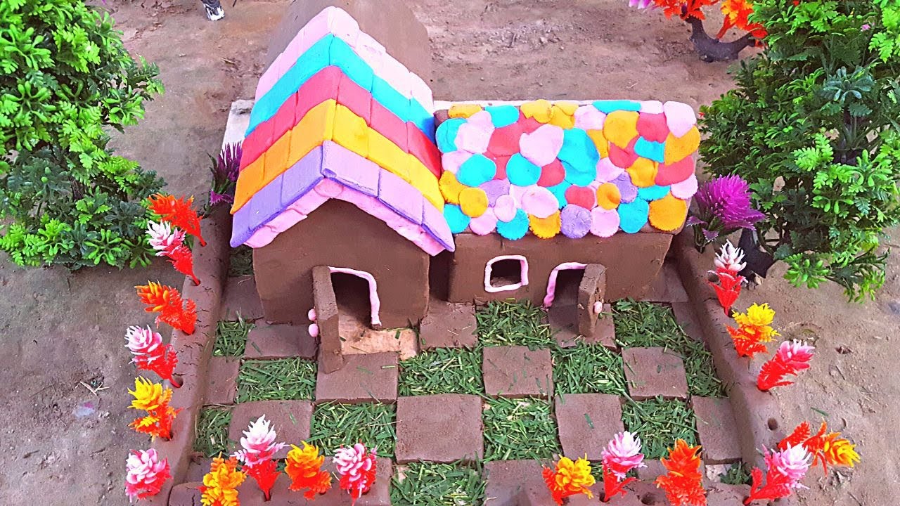 How to amazing technique build diy make clay house How to make clay house simple Clay stor