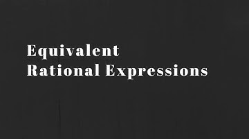 Math 30-2 Non-Permissible Values and Equivalent Rational Expressions