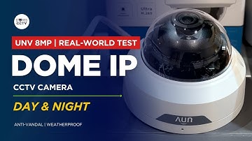 Review van de UNV 8MP Dome IP-camera | 4K dag- en nachttest | Echte beelden | Beste domecamera | ...