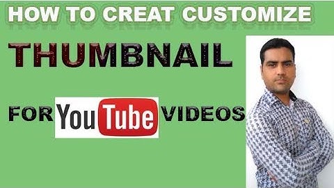 How to Create / Make Custom Thumbnail for Youtube Videos | Tutorial in Urdu Hindi | Quick and Easy |
