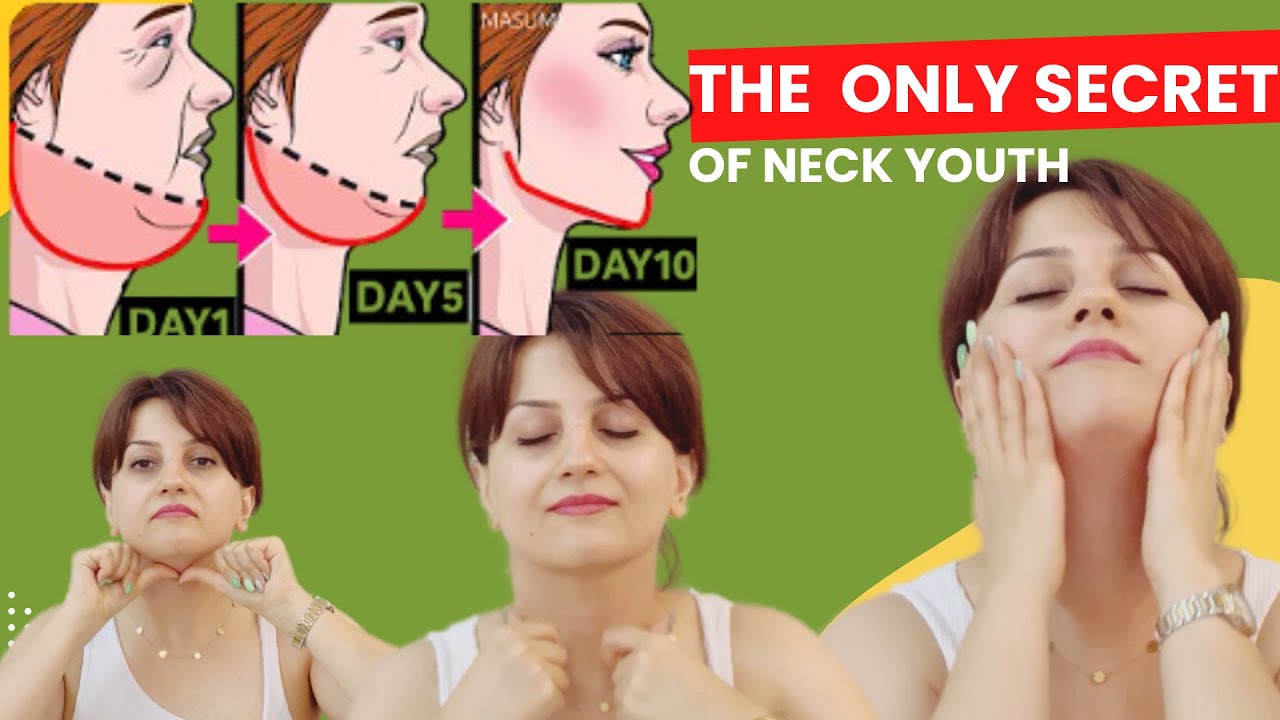 7 min double chin massage Reduce double chin and get a slim beautiful neck and Eliminate