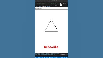 16. Turtle Graphics - How to draw a Triangle in python turtle #python #turtle