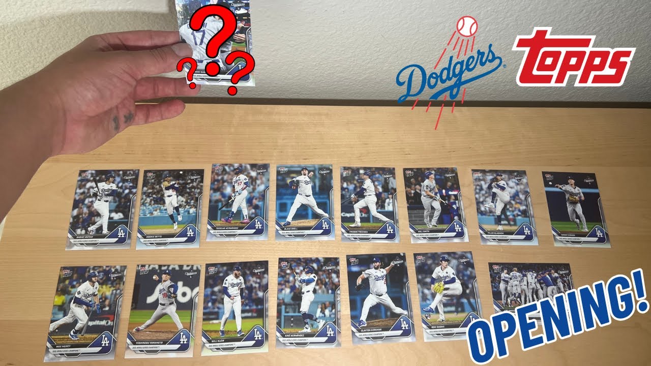 2025 World Series Champions Dodgers Topps NOW 15 Card Team Set Opening!