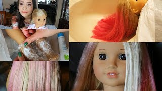 FIXING UP AND CUSTOMIZING AN OLD DOLL! (HAIR DYING)