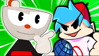 Indie Cross V.s Boyfriend In Friday Night Funkin Vr - Vrchat Fnf Mod Cuphead Part.1