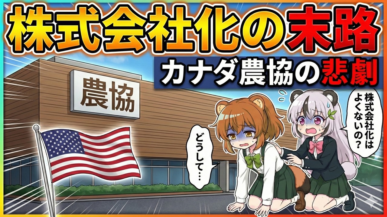 【衝撃】農協を「株式会社化」した国の末路がヤバすぎた…日本のJAが乗っ取られる可能性は？【経済】【食料安保】