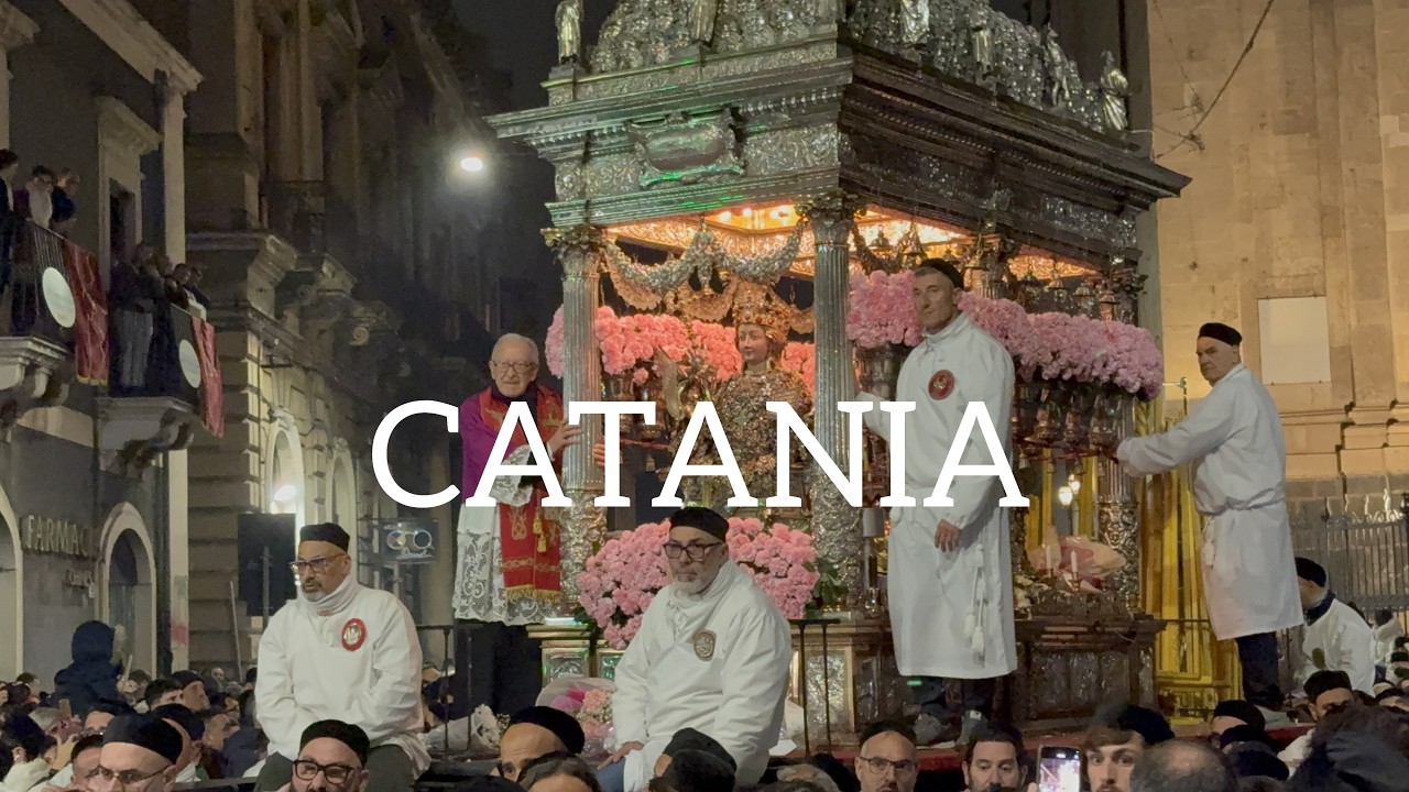 Festa di Sant'Agata a Catania 2026 | Busto Reliquiario e Candelore Religione Cultura e Tradizione 4K