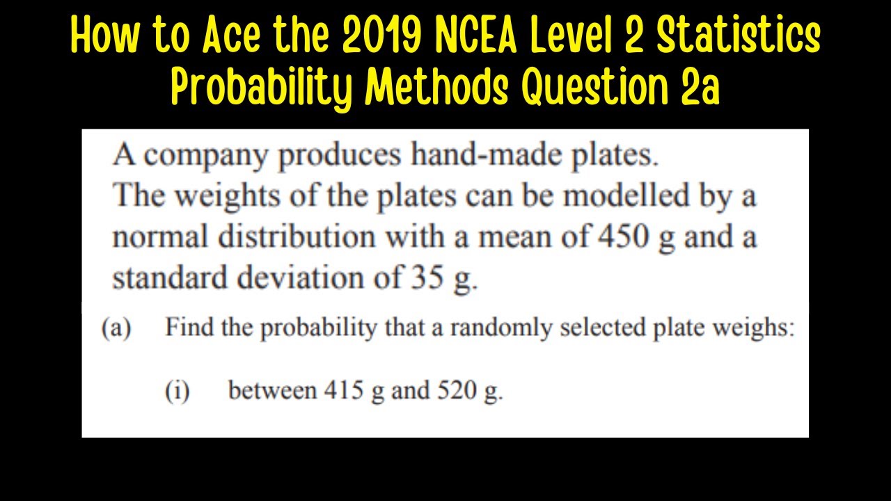 How to Ace the 2019 NCEA Level 2 Probability Methods Question 2a - YouTube