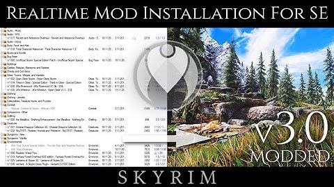 v3.0 REALTIME MOD INSTALLATION TUTORIAL FOR SKYRIM SE |Bonus Video To My Ultimate Immersion Mod List