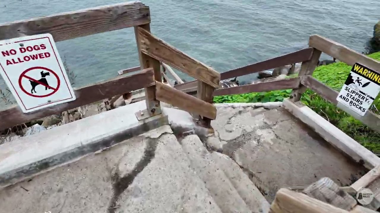 Santa Cruz West Cliff Drive Walk – Ocean Waves & Lighthouse Views (4K Silent) 🇺🇸