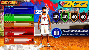 NBA 2K22 OVER POWERED POINT GUARD *METRIC SYSTEM* BUILD BEST BUILD FOR SHOOTING & DRIBBLING!!