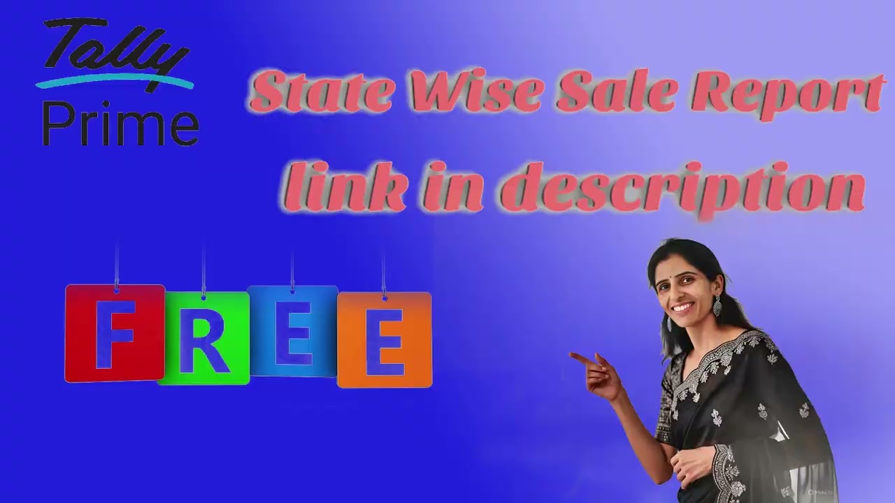 State Wise Sales report || free tdl  || tally prime tdl || tallytdlsolution