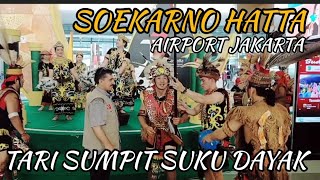 Bandara Soekarno Hatta  Di Ramaikan Tari Sumpit Dayak Kalimantan Utara@nadirgumelar990