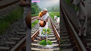 Grandmother And Goat Planted A Lemon Tree  goat grandmother ai