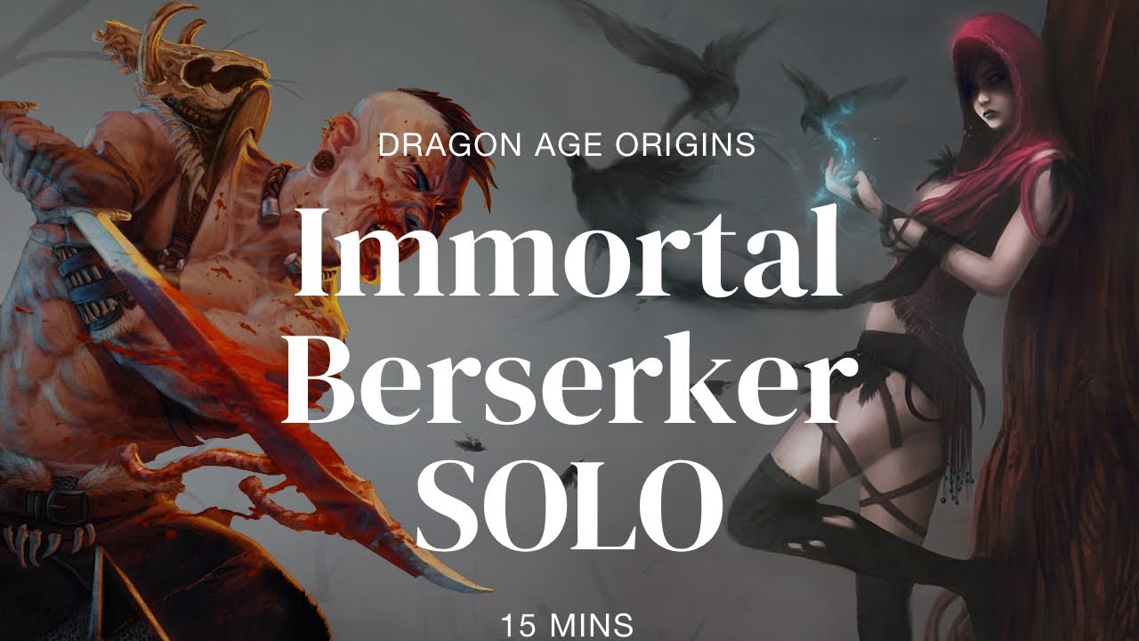 Dragon Age Origins Berserker SOLO YouTube