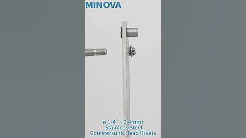MINOVA Rivet Tool.( 1/4” (6.4 mm) Stainless Steel Countersunk Head Rivets)#rivet #relaxing #minova