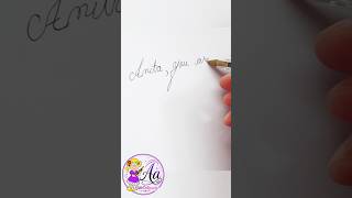 How Do You Write Anita Beautifully in Calligraphy? ✨ | Faith Inspired Name Art