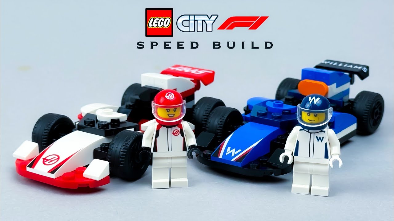 F1 WILLIAMS & HAAS RACE CARS: Speed Build! | LEGO City