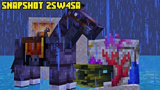 Minecraft Snapshot 25w45a NETHERITE HORSE ARMOR & CORAL ZOMBIE NAUTILUS