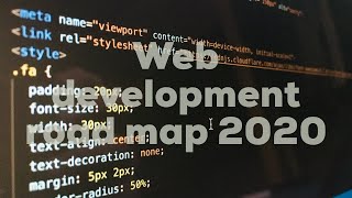 Web development roadmap 2020