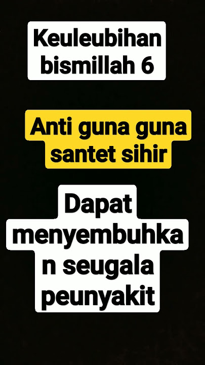 bismillah 6 anti sihir (pagar tubuh)#bismillah#amalanmalam#doamustajab